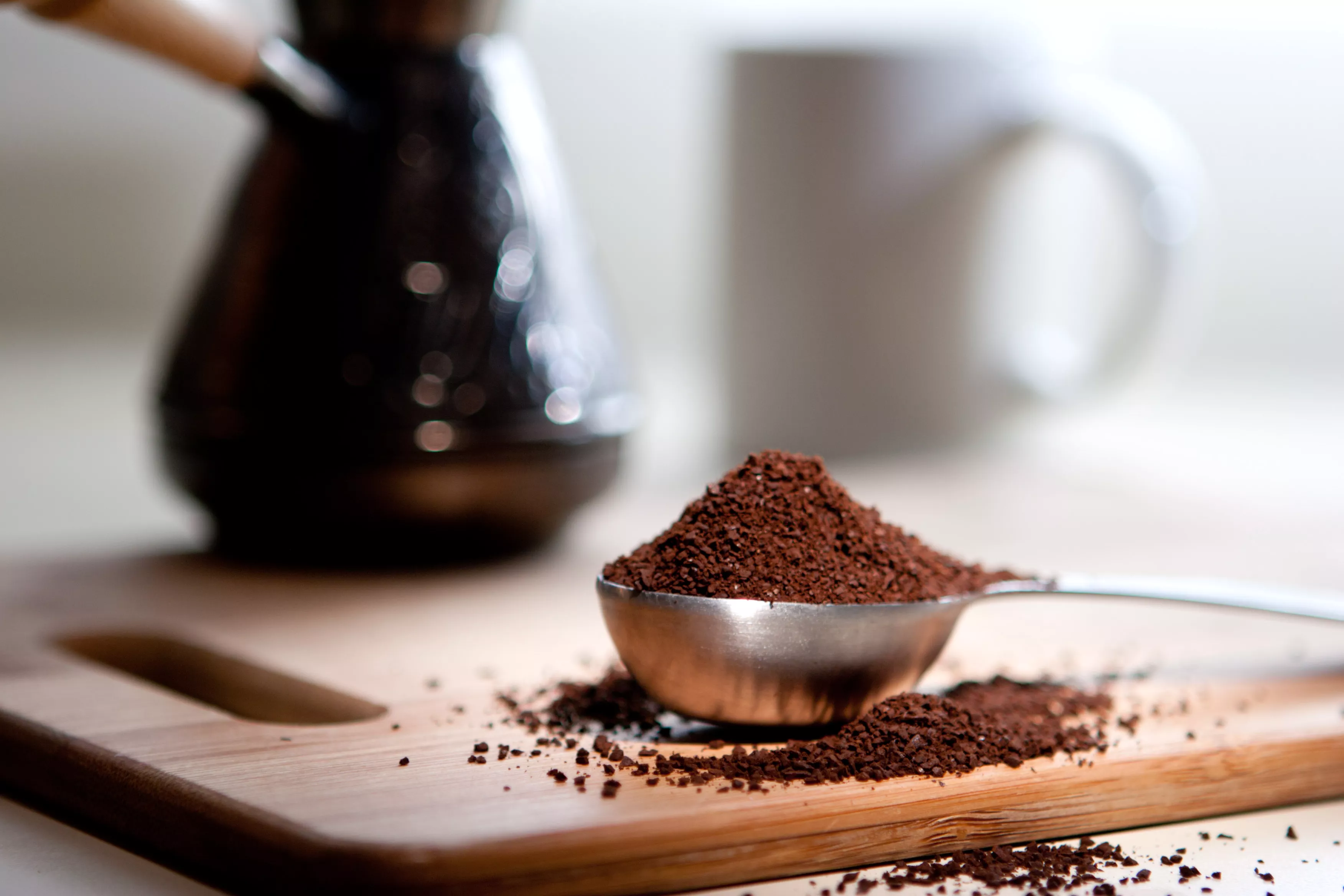 scoop of coffee grounds