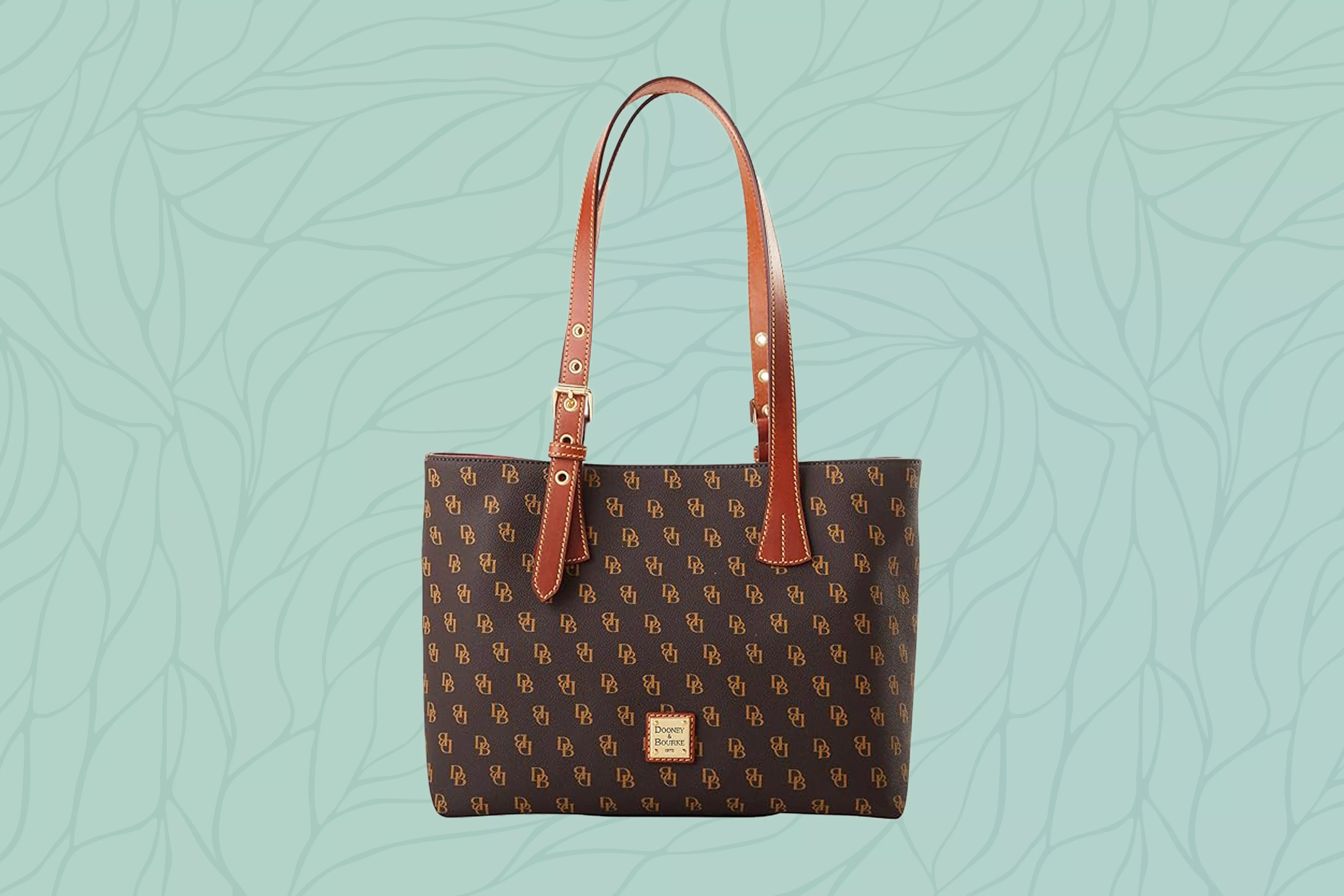Dooney & Bourke Handbags green leaf background tout