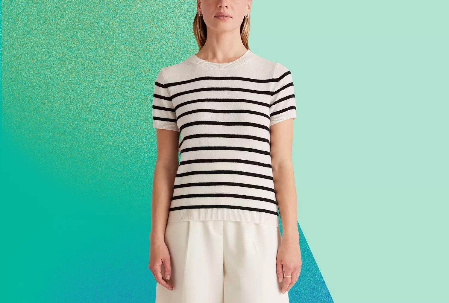 Say Hello to Your New Summer Capsule Wardrobe Piece—an Affordable Cashmere Tee!